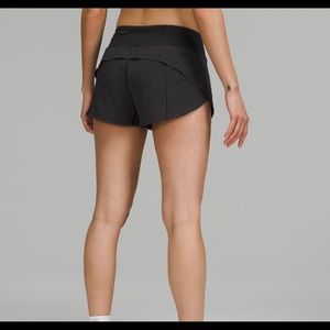 BLACK LULULEMON SPEED-UP SHORTS‼️
